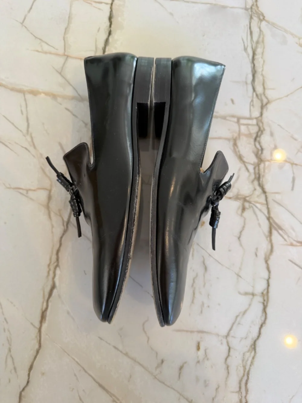 Prada Men's Leather Slip-On Shoes